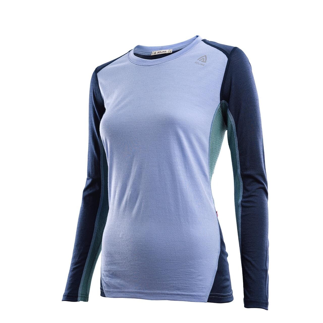 Aclima Womens Lightwool Sports Shirt (Lilla (PURPLE IMPR/NAVY/NORTHATLANTIC) Medium)