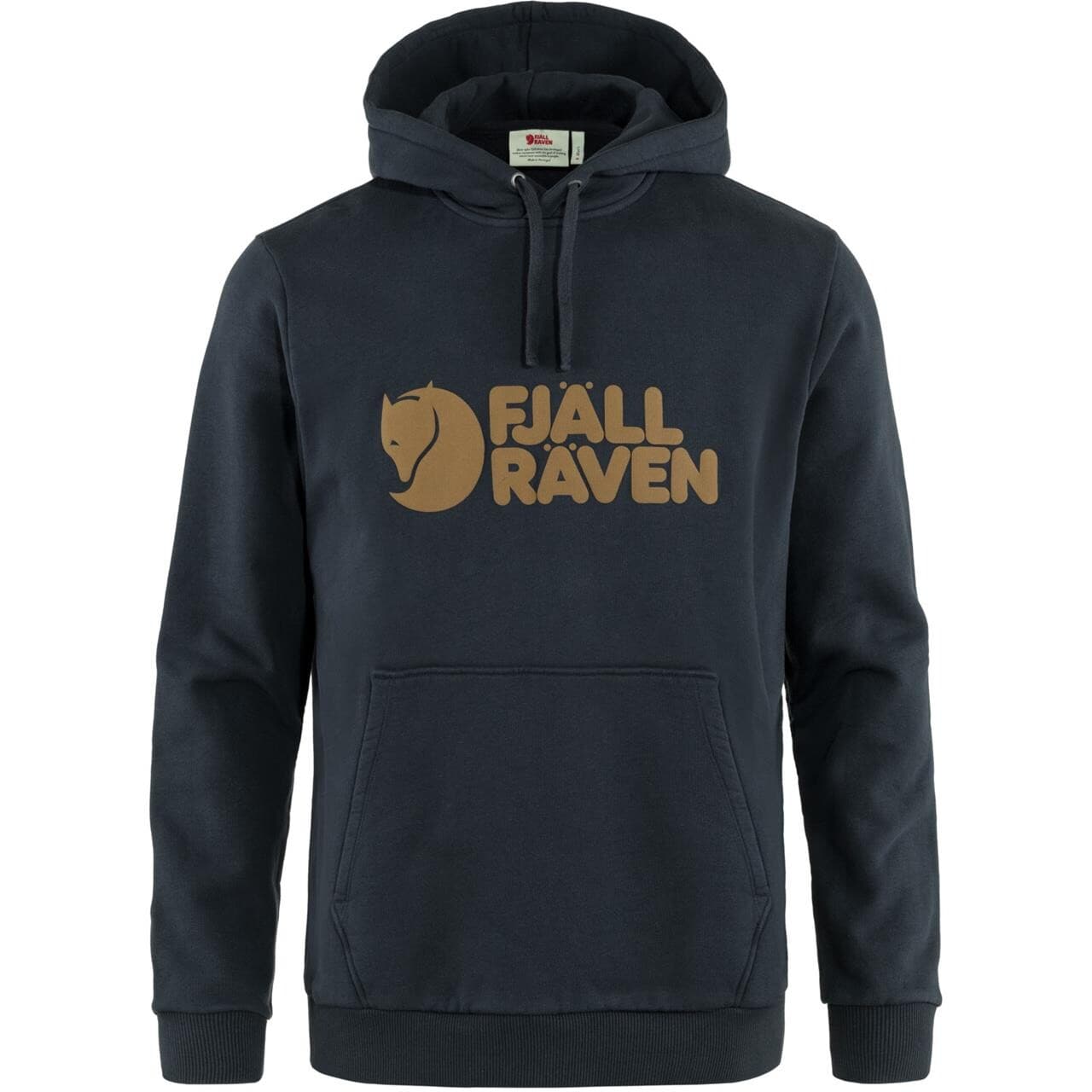 Fjällräven Mens Fjällräven Logo Hoodie (Blå (DARK NAVY/555) Medium)