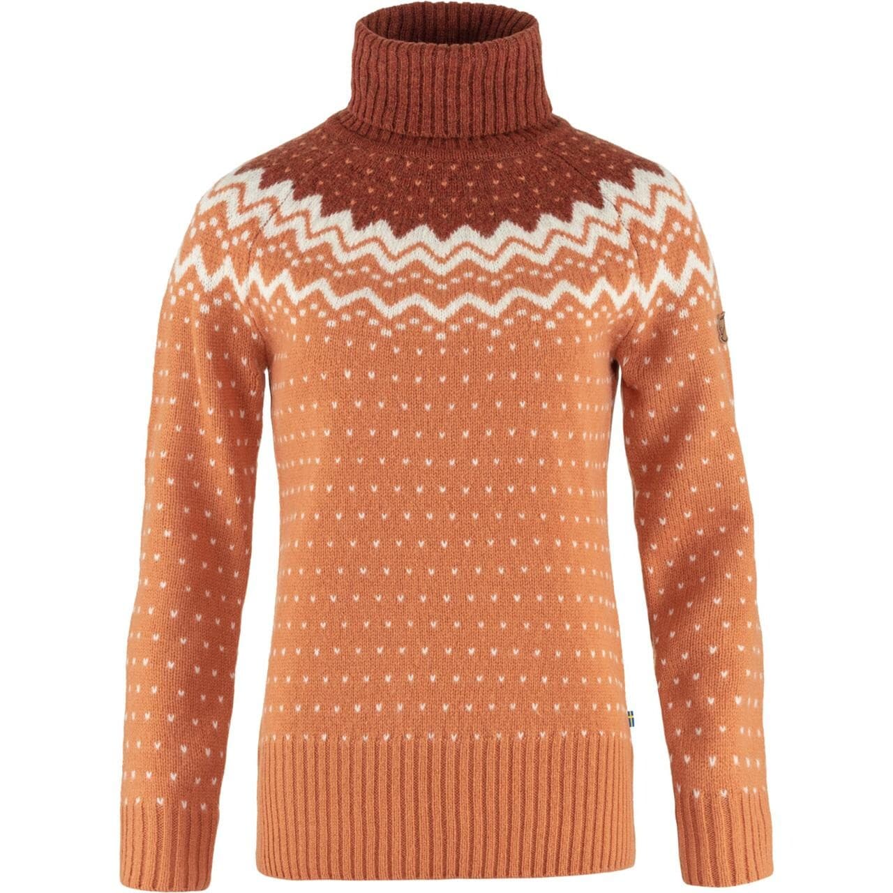 Fjällräven Womens Övik Knit Roller Neck (Brun (DESERT BRN-AUTUMN LEAF/242-215) X-small)