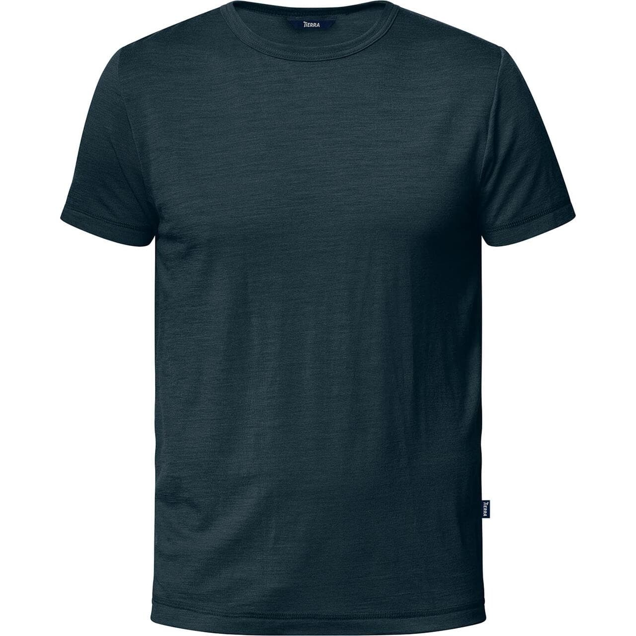 Tierra Mens Woolpa Tee (Blå (MOONLESS NAVY) Small)
