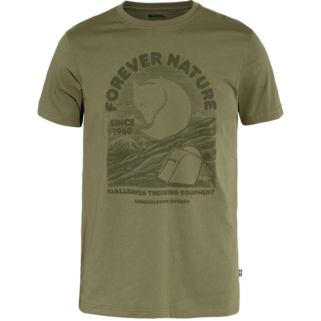 Fjällräven Mens Fjällräven Equipment T-shirt (Grøn (GREEN/620) Small)