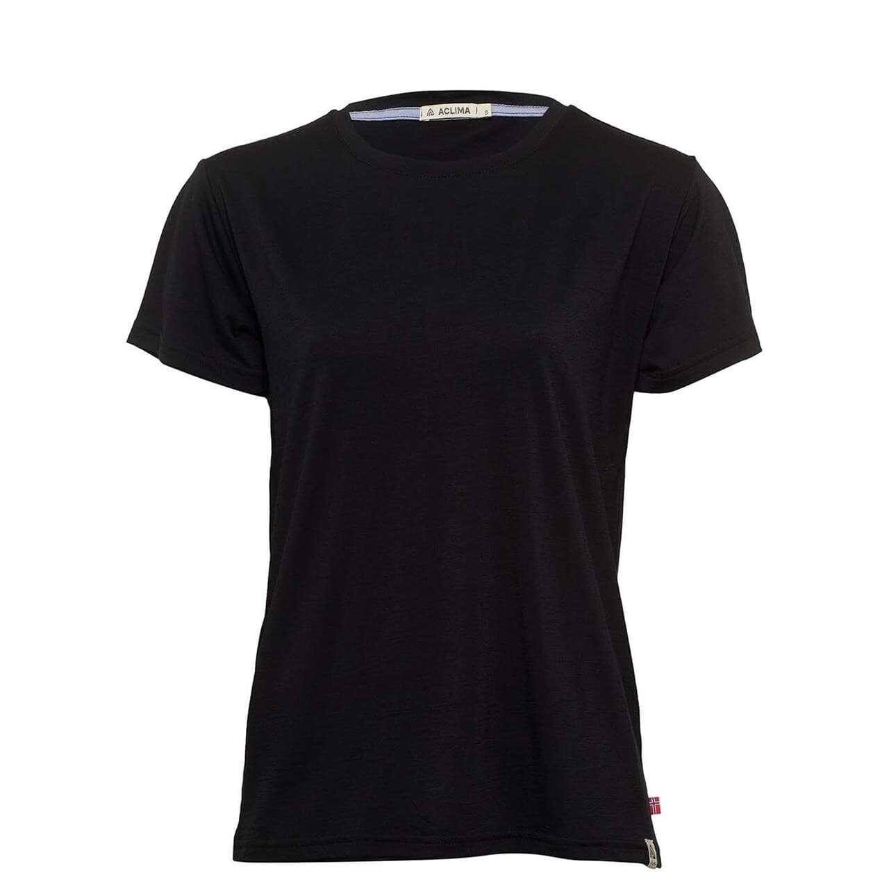 Aclima Womens LightWool Classic Tee (Sort (JET BLACK) Medium)