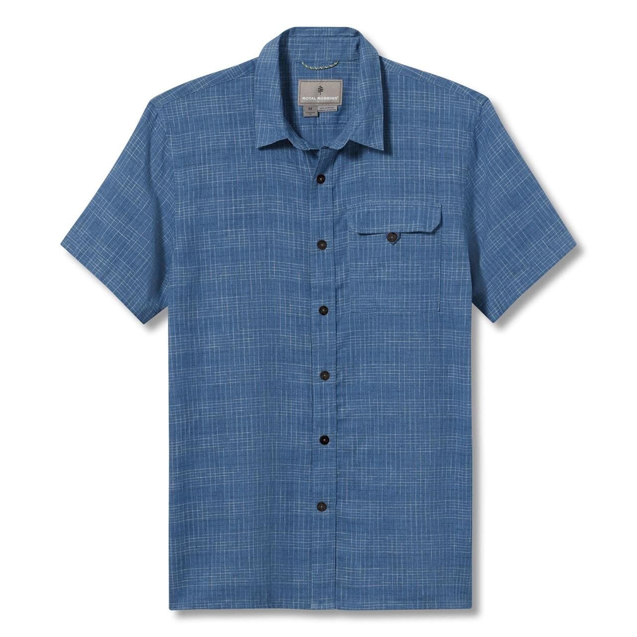 Royal Robbins Mens Hempline Spaced S/S (Blå (TAHOE BLUE) Small)