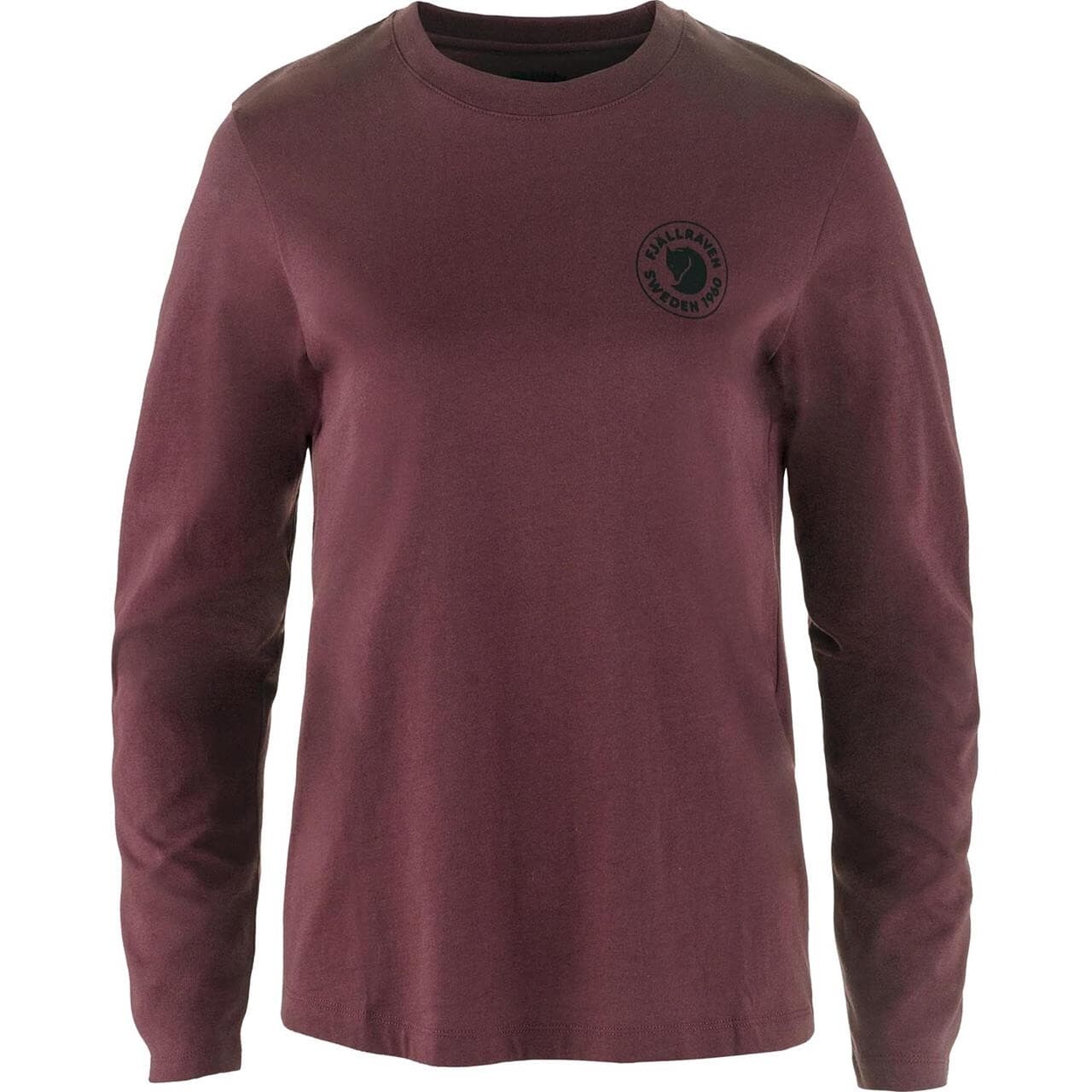 Fjällräven Womens 1960 Logo T-shirt L/S (Rød (PORT/357) Medium)