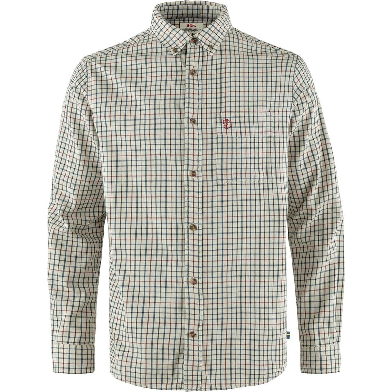 Fjällräven Mens Sörmland Lite Flannel Shirt (Hvid (CHALK WHITE-DARK NAVY/113-555) Small)