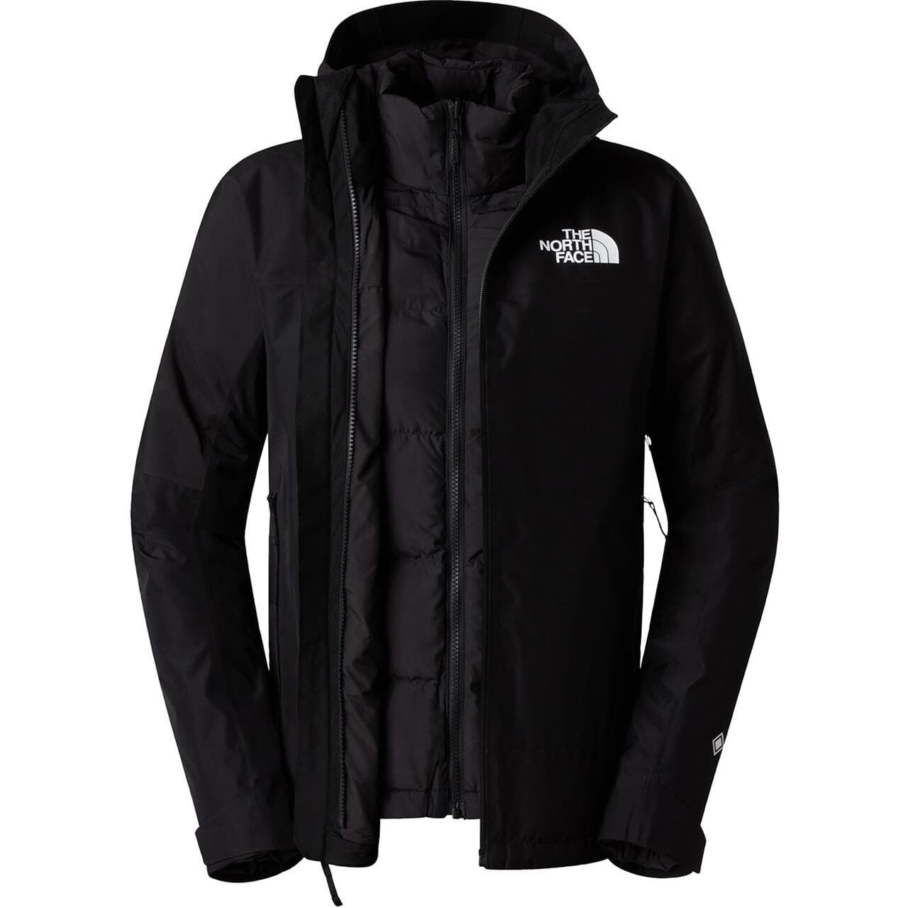 The North Face Womens Mountain Light Triclimate GTX Jacket (Sort (TNF BLACK-NPF/R) Small)