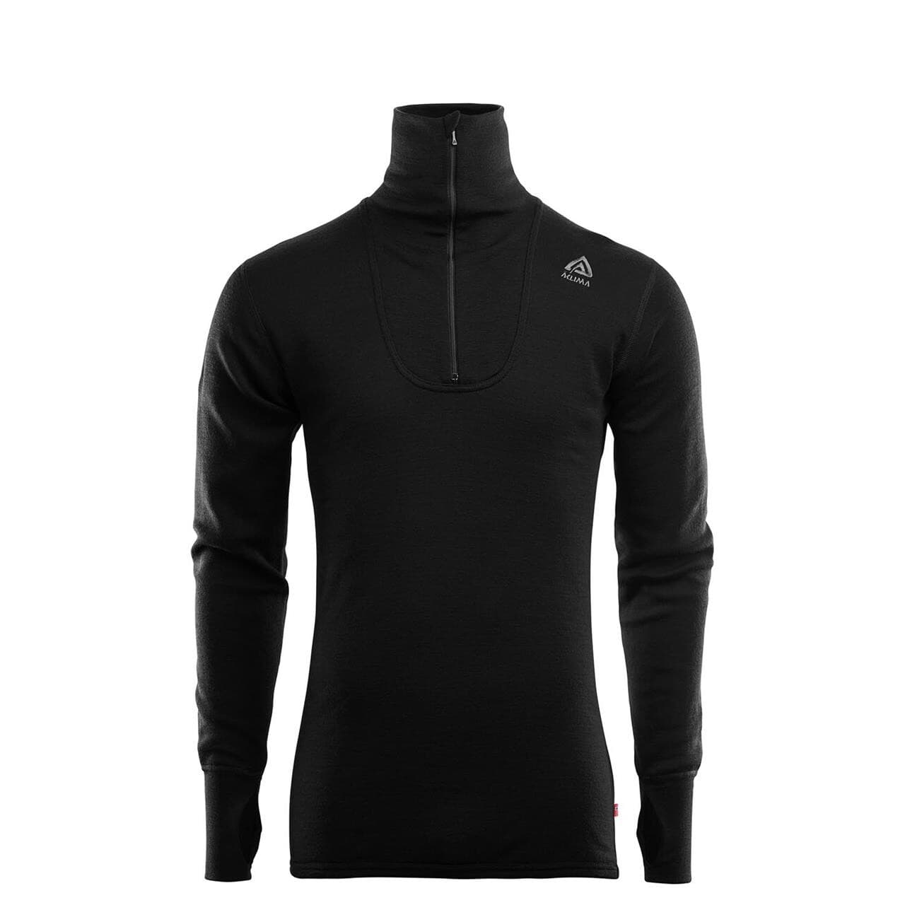 Aclima Mens Doublewool Polo (Sort (JET BLACK/MARENGO) X-small)