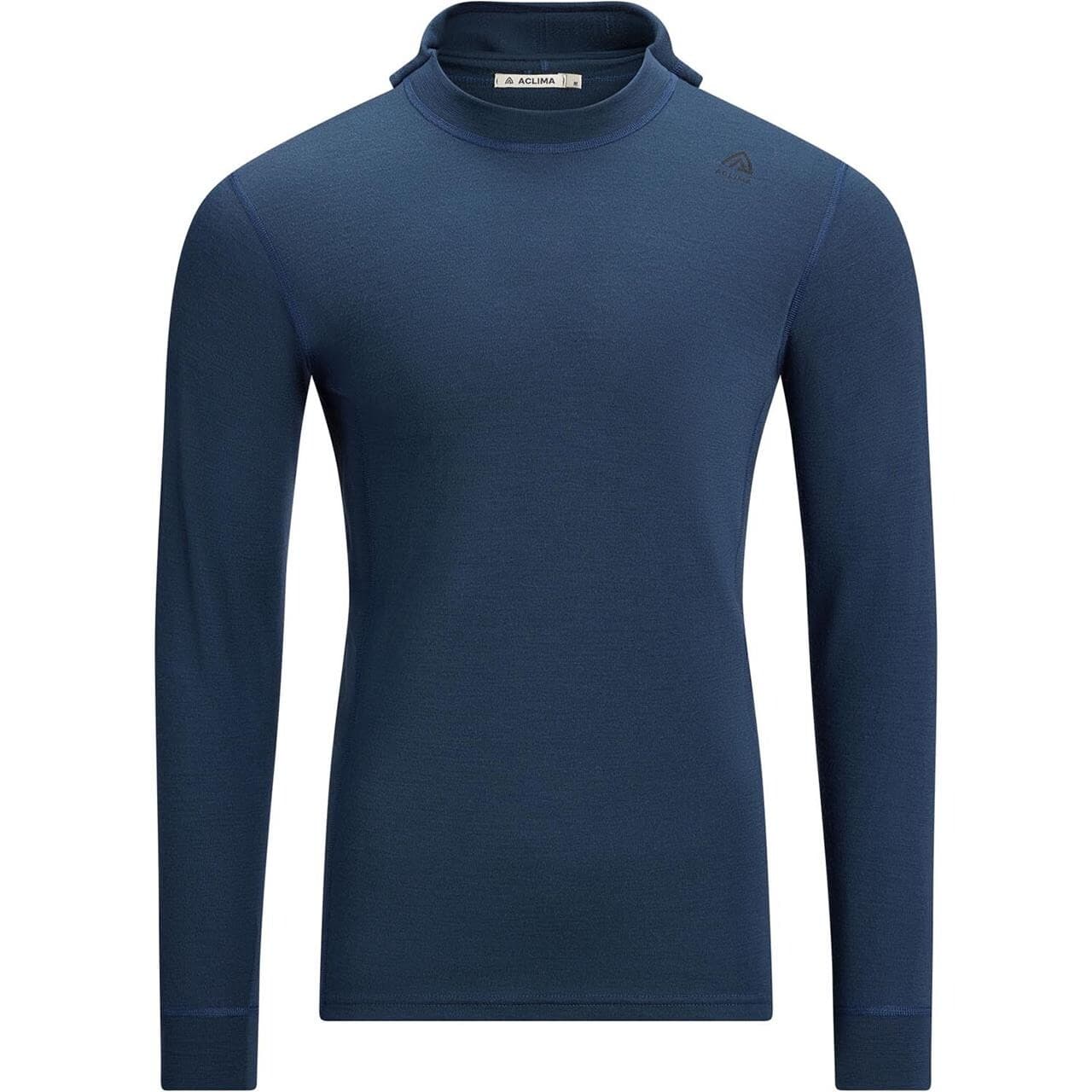 Aclima Mens WarmWool Hoodsweater V2 (Blå (MIDNIGHT NAVY) X-small)