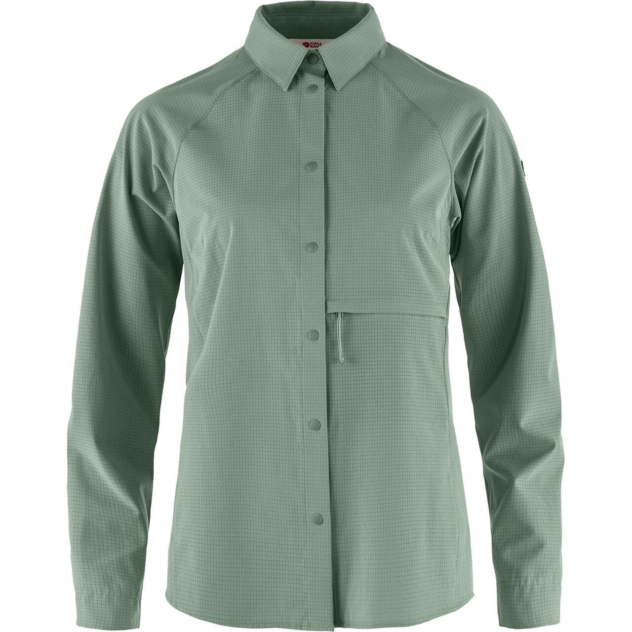 Fjällräven Womens Abisko Trekking Shirt (Grøn (PATINA GREEN/614) X-small)