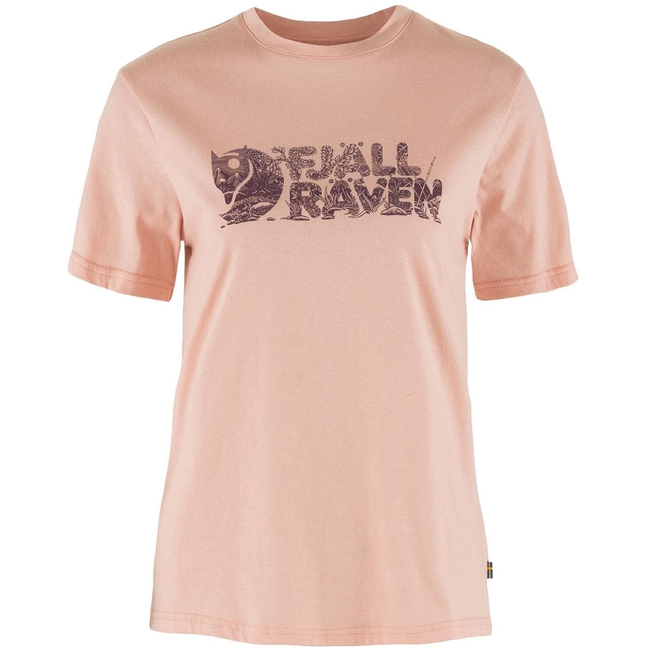 Fjällräven Womens Lush Logo T-shirt (Lyserød (CHALK ROSE/302) Large)