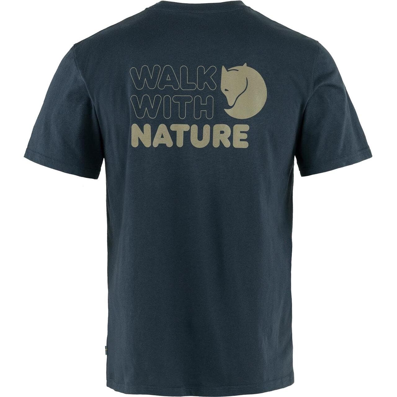 Fjällräven Mens Walk With Nature T-shirt (Blå (DARK NAVY/555) Large)