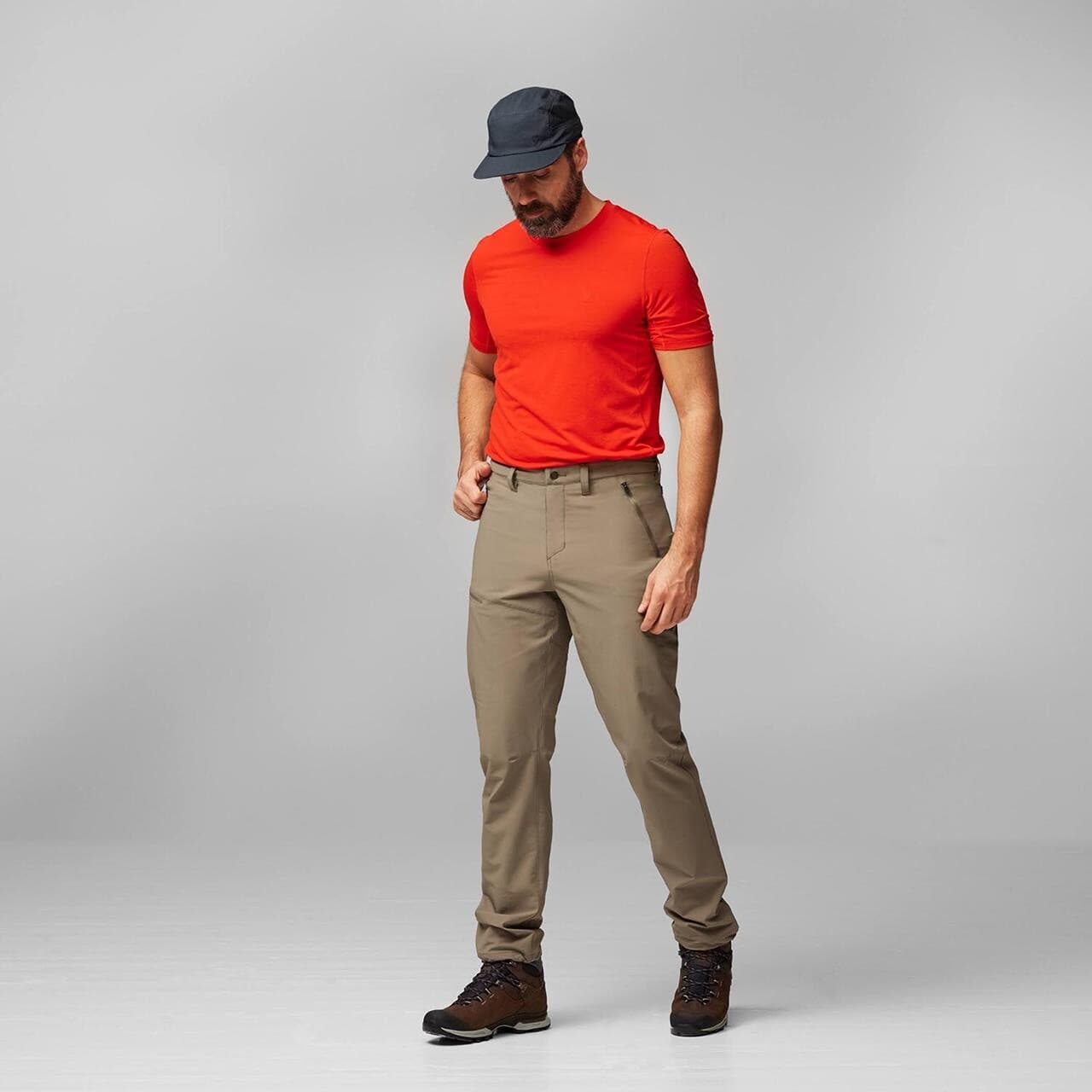 Fjällräven Mens Abisko Trail Stretch Trousers (Brun (SUEDE BROWN/244) 48 kort)