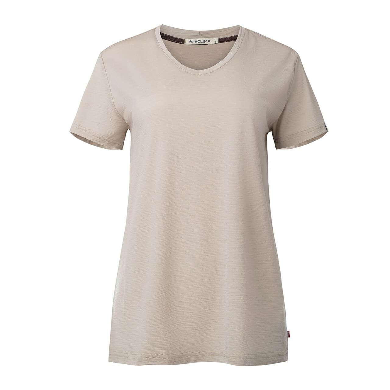 Aclima Womens LightWool 180 Loose Fit Tee (Beige (SIMPLY TAUPE) XX-large)