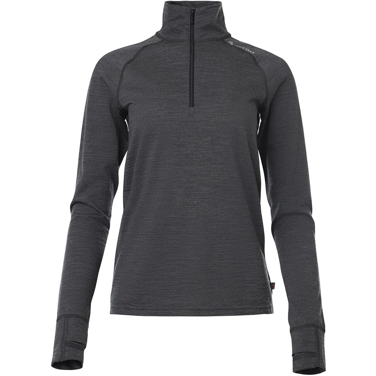 Aclima Womens LightWool 180 Polo W/zip (Grå (MARENGO) Medium)