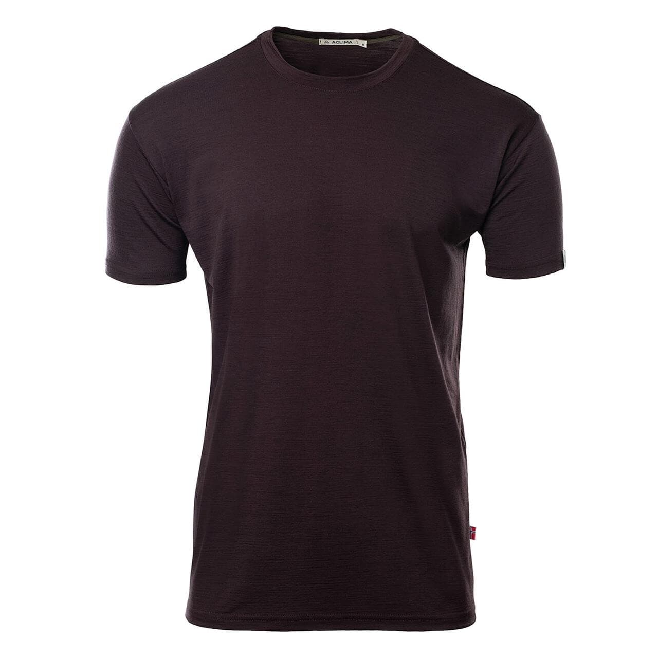 Aclima Mens LightWool 180 Classic Tee (Lilla (CHOCOLATE PLUM) XX-large)