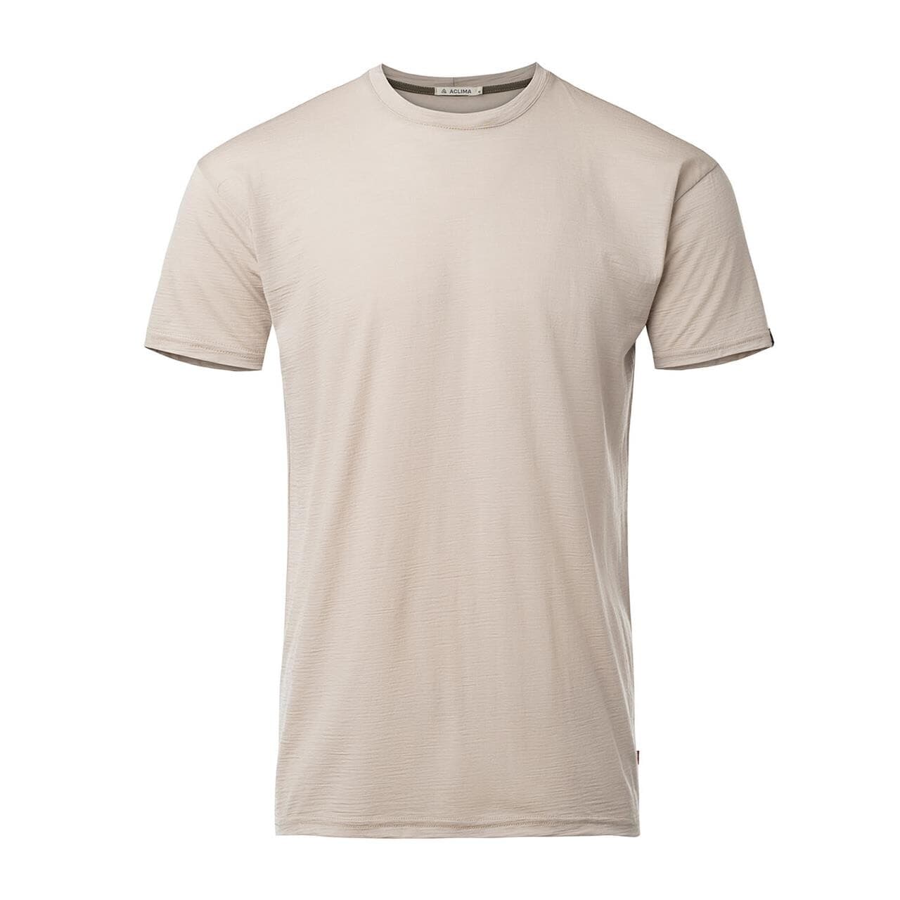 Aclima Mens LightWool 180 Classic Tee (Beige (SIMPLY TAUPE) X-large)