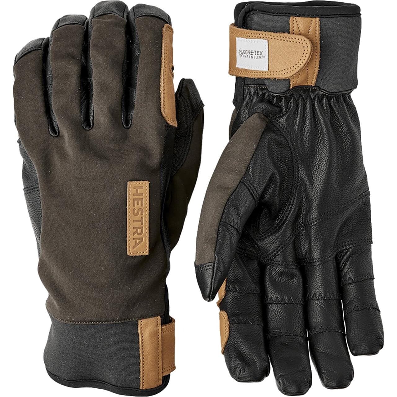 Hestra Ergo Grip Active Wool Terry 5-finger (Grøn (DARK FOREST/BLACK) 9)