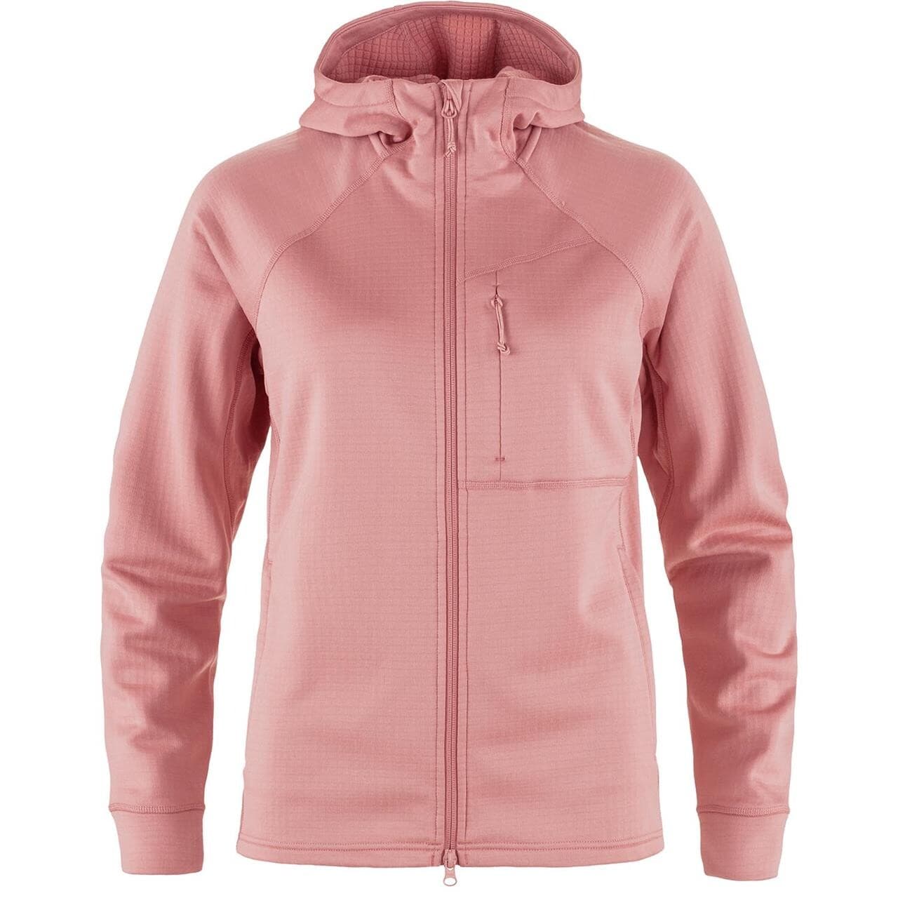 Fjällräven Womens Abisko Grid Fleece Hoodie (Lyserød (DUSTY ROSE/300) Small)