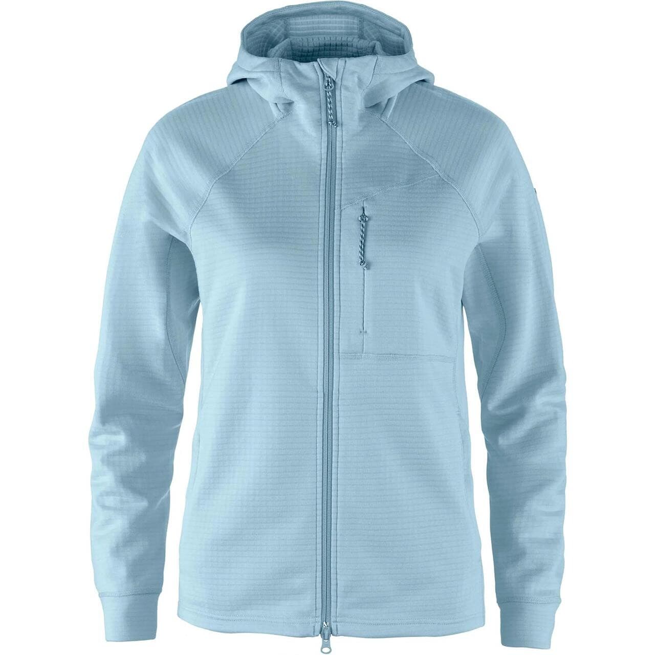 Fjällräven Womens Abisko Grid Fleece Hoodie (Blå (BREEZE BLUE/514) Small)