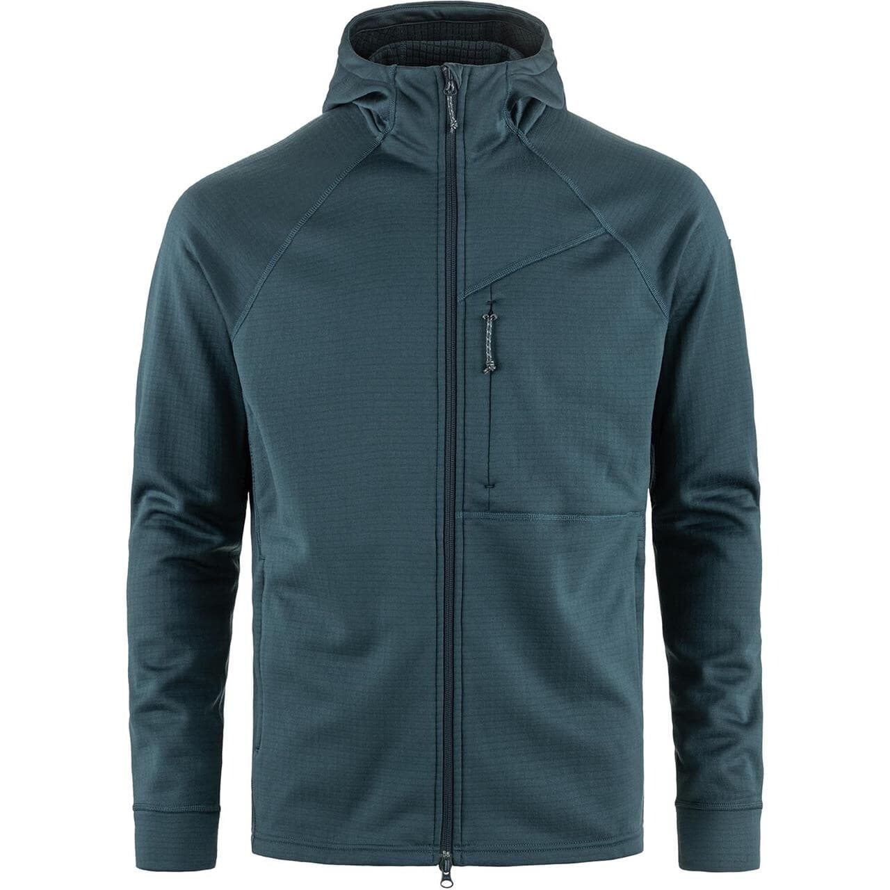 Fjällräven Mens Abisko Grid Fleece Hoodie (Blå (MOUNTAIN BLUE/570) XX-large)