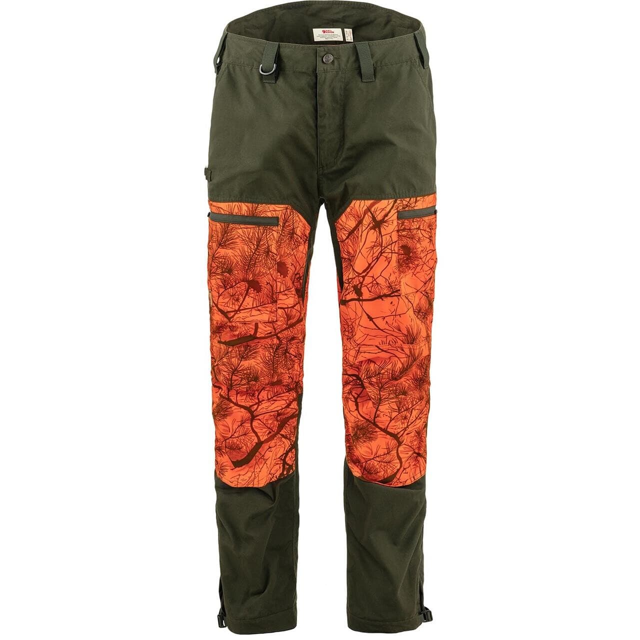 Fjällräven Mens Drev Hybrid Trousers (Grøn (DEEP FOREST-ORNGE CAMO/662-261) 52 kort)
