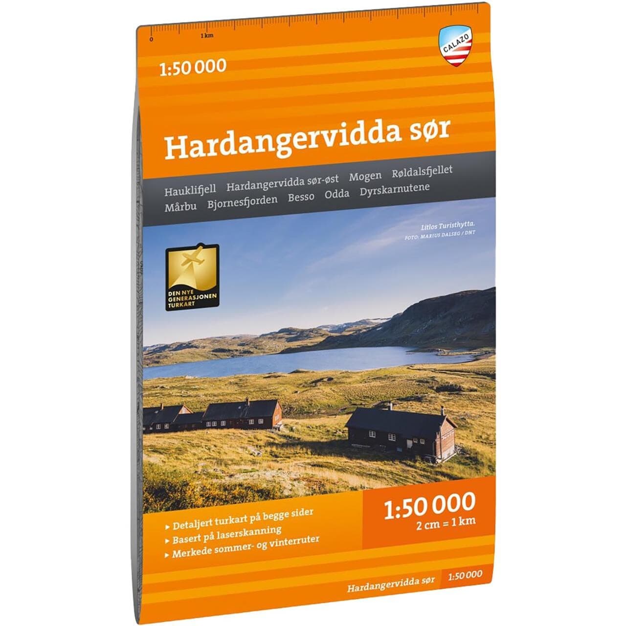 Calazo Turkart Hardangervidda Sør 1:50K