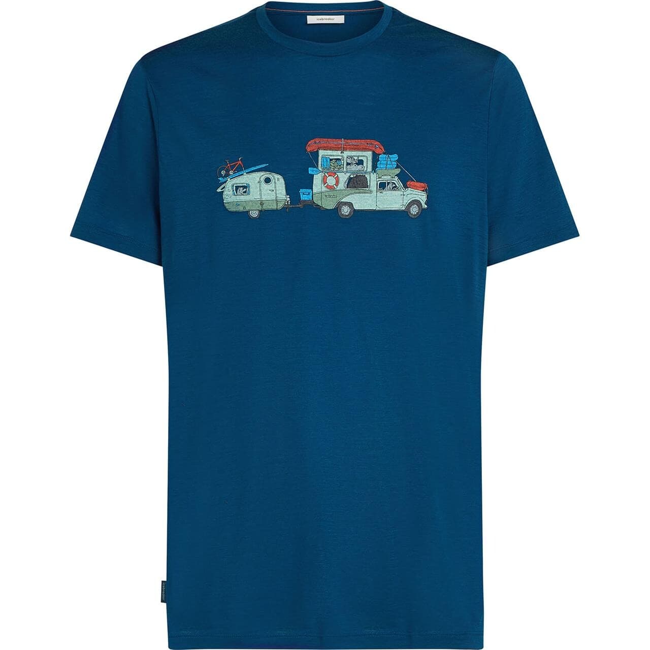 Icebreaker Mens Merino 150 Tech Lite S/S T (Blå (TRANSPORTAGE/ATLANTIS) X-large)