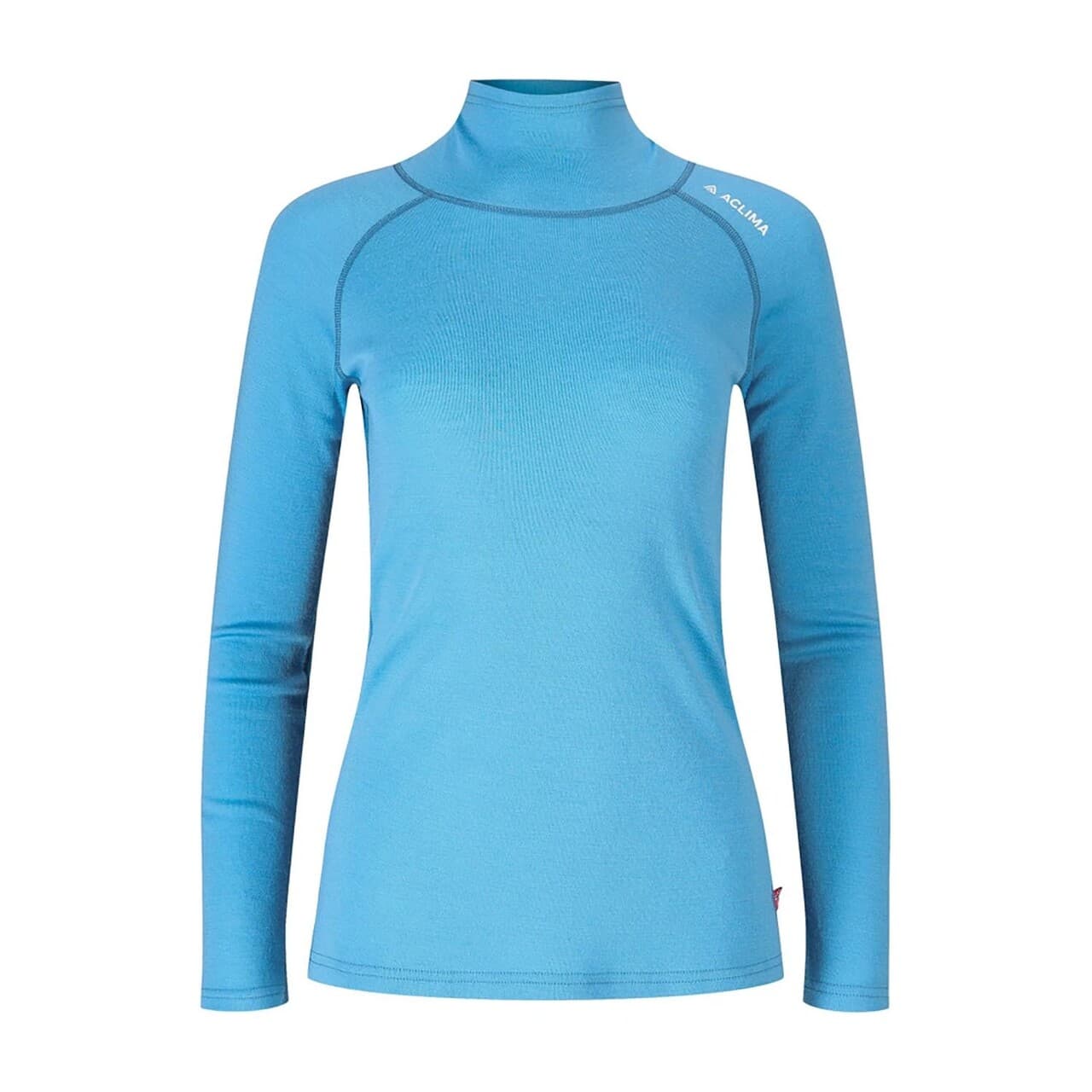 Aclima Womens WarmWool Roll Neck (Blå (NIAGARA) X-small)