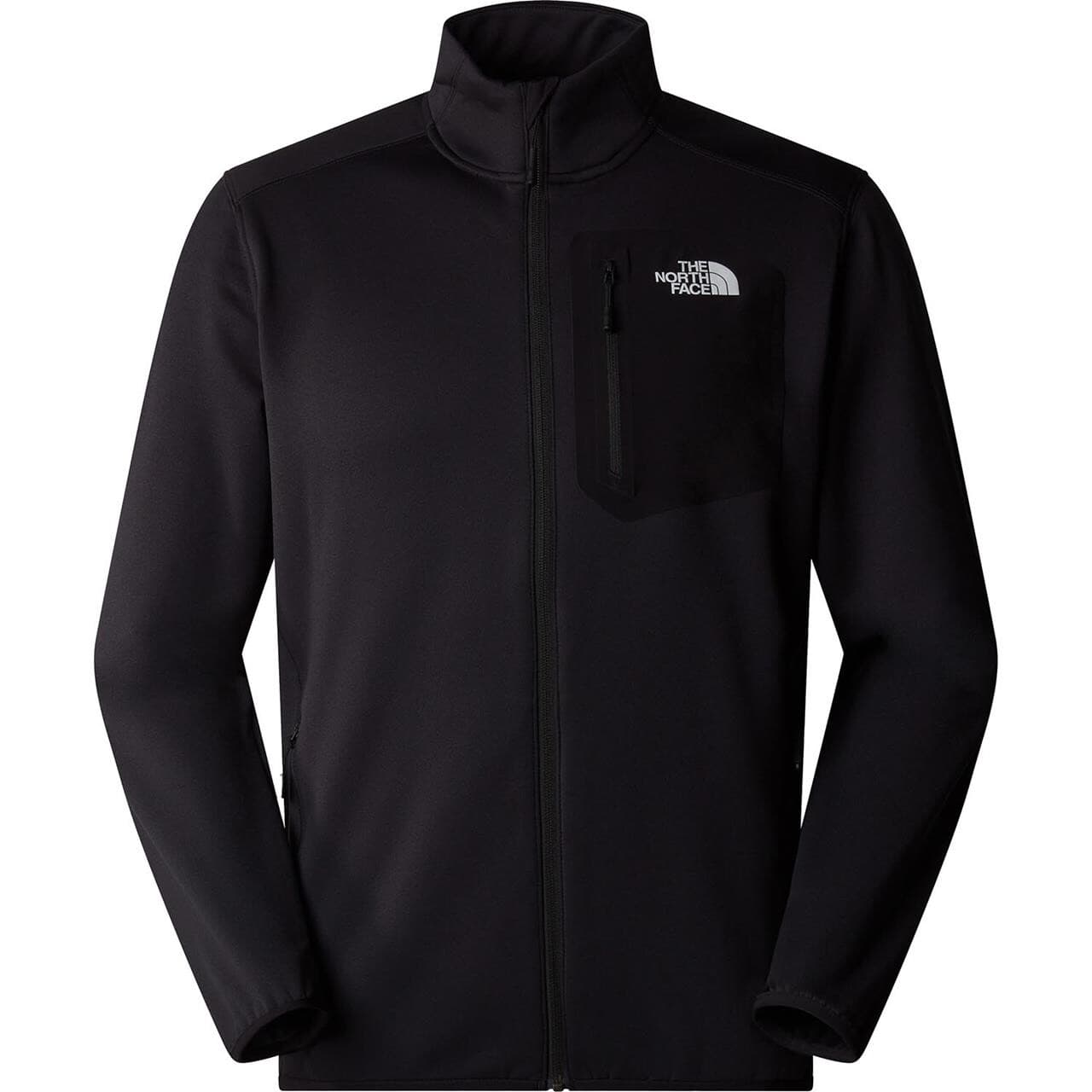 The North Face Mens Crest Full Zip (Sort (TNF BLACK) X-large)