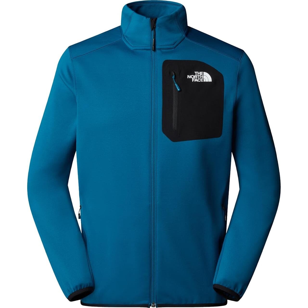 The North Face Mens Crest Full Zip (Blå (MINERAL INK/TNF BLACK) Medium)