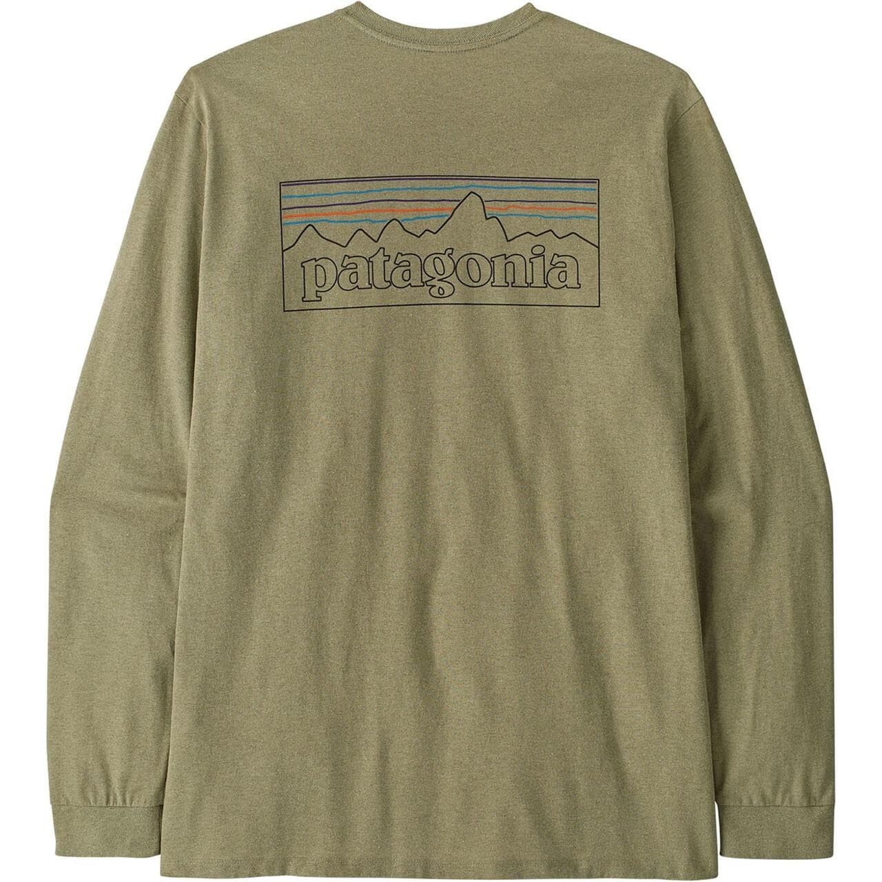 Patagonia Mens L/S P-6 Logo Responsibili-Tee (Grøn (P-6 OUTLINE:GUMTREE GREEN) X-large)