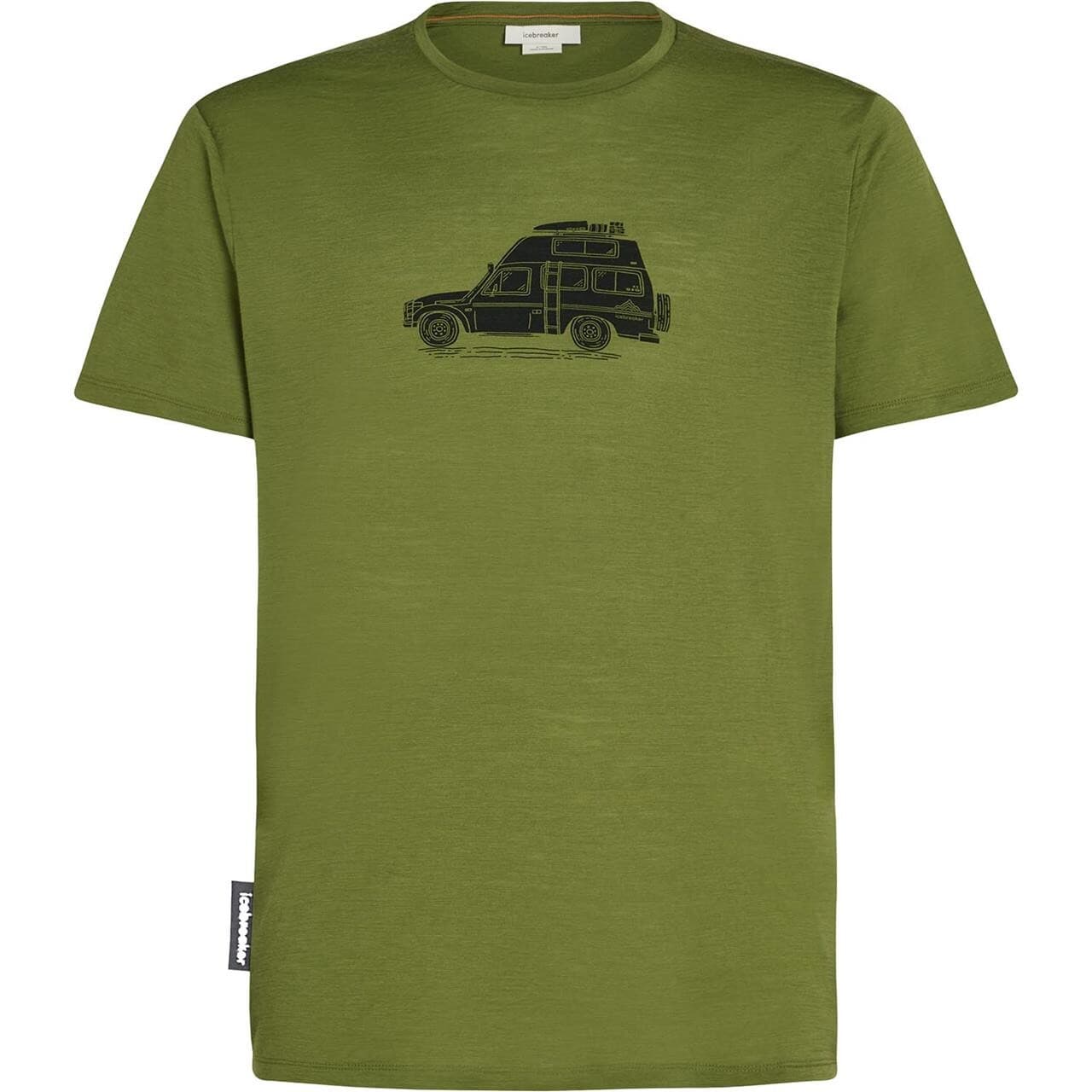 Icebreaker Mens 150 Tech Lite S/S Tee Cosy Camper (Grøn (SPHAGNUM) Small)
