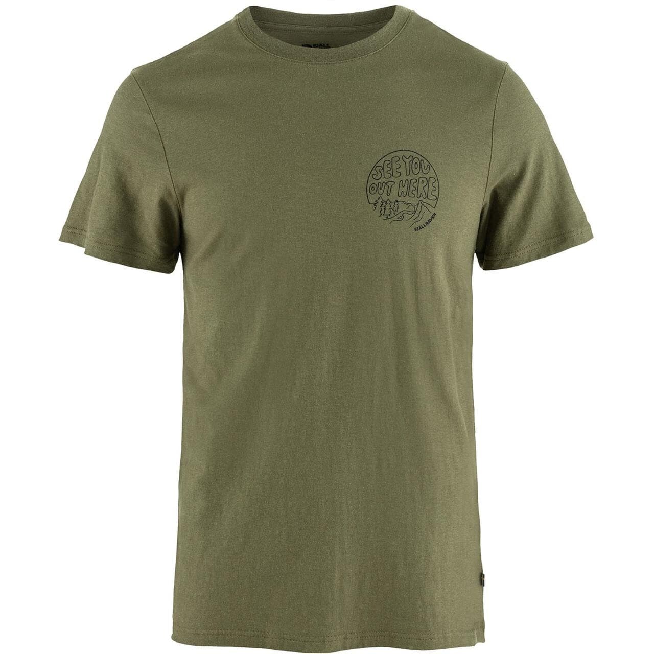 Fjällräven Mens Hemp Blend Out Here T-shirt (Grøn (GREEN/620) X-large)