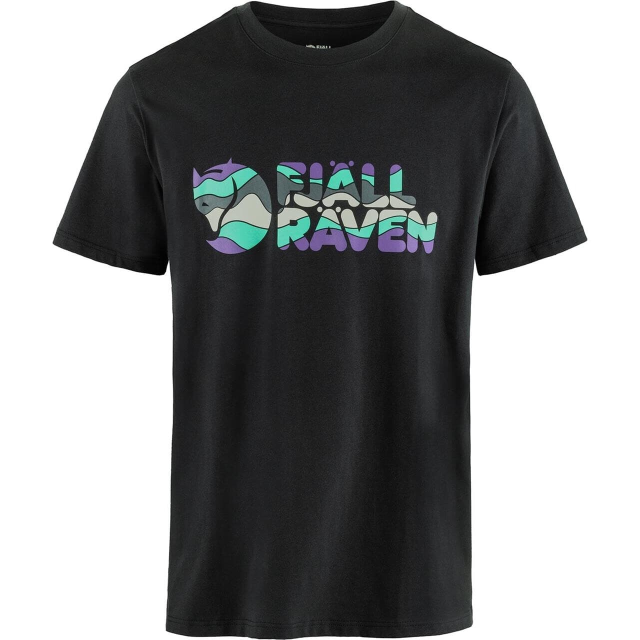 Fjällräven Mens Multicolor Logo T-shirt (Sort (BLACK/550) XX-large)