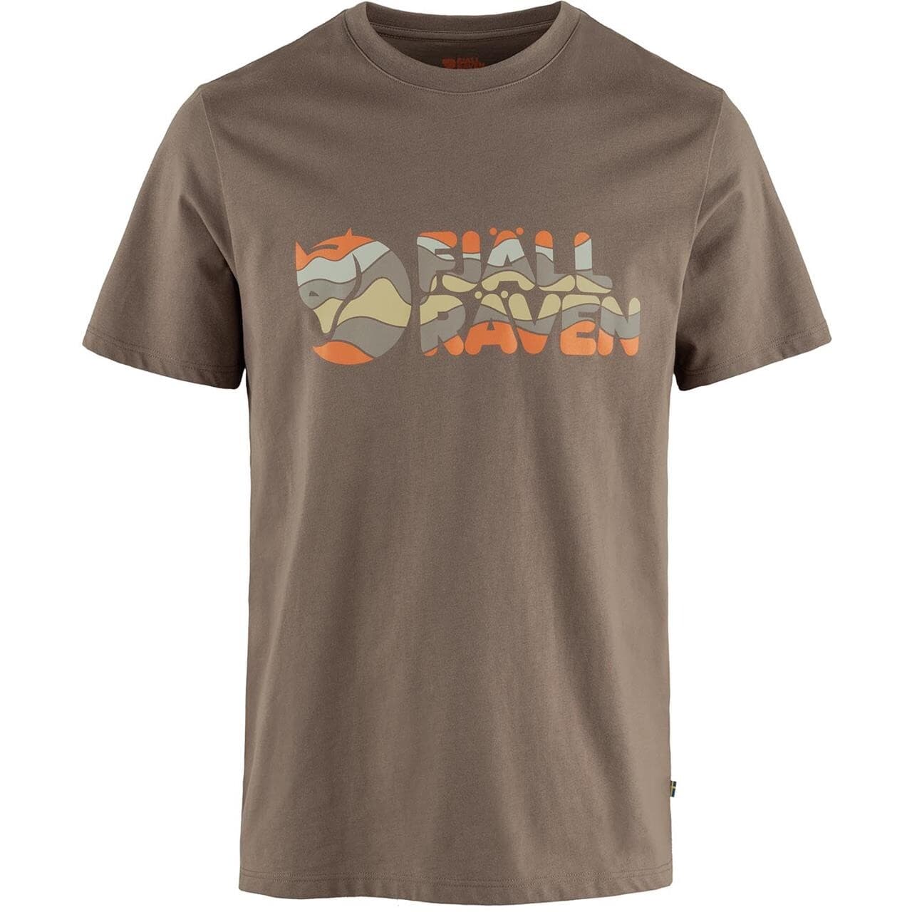 Fjällräven Mens Multicolor Logo T-shirt (Brun (SUEDE BROWN/244) XX-large)