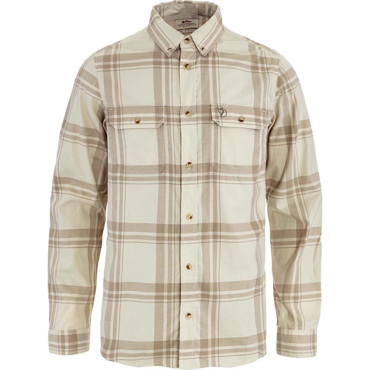 Fjällräven Mens Övik Lite Flannel Shirt (Hvid (CHALK WHITE-FOSSIL/113-118) X-small)