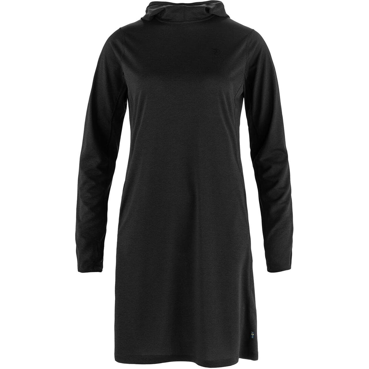 Fjällräven Womens Abisko Sun-hoodie Dress (Sort (BLACK/550) Small)