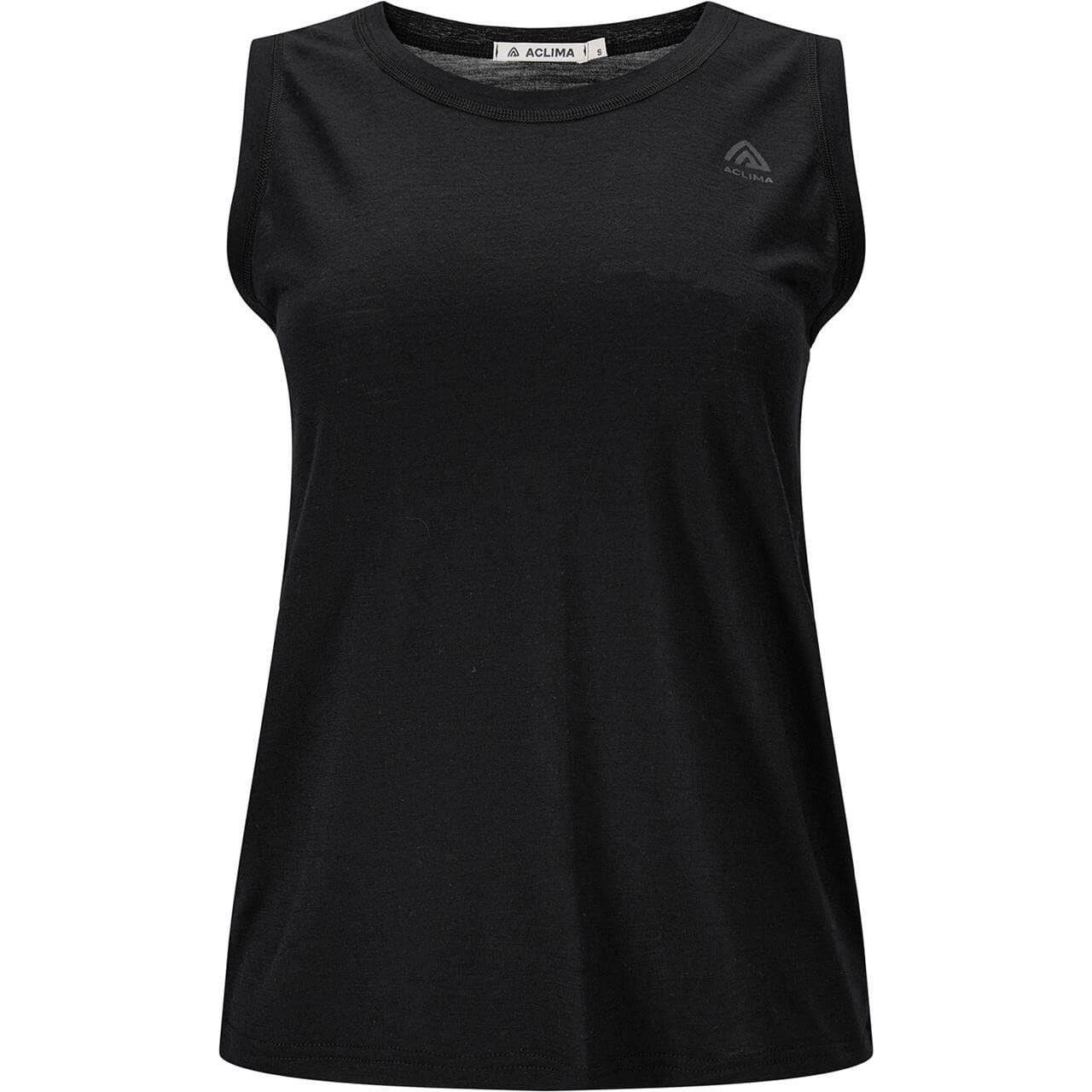 Aclima Womens LightWool 140 Singlet V2 (Sort (JET BLACK) Small)