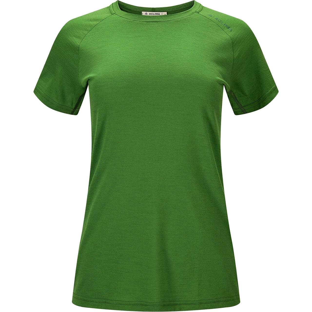 Aclima Womens LightWool 140 Trail Tee (Grøn (CACTUS) Small)