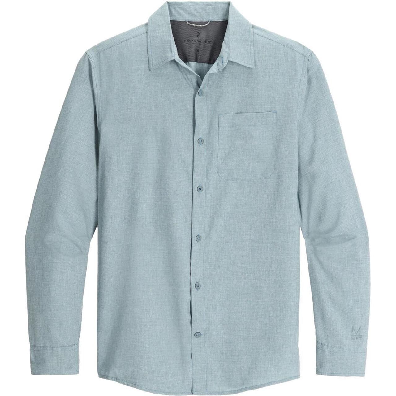 Royal Robbins Mens Amp Lite II L/S (Grå (LT SLATE HTR) Small)