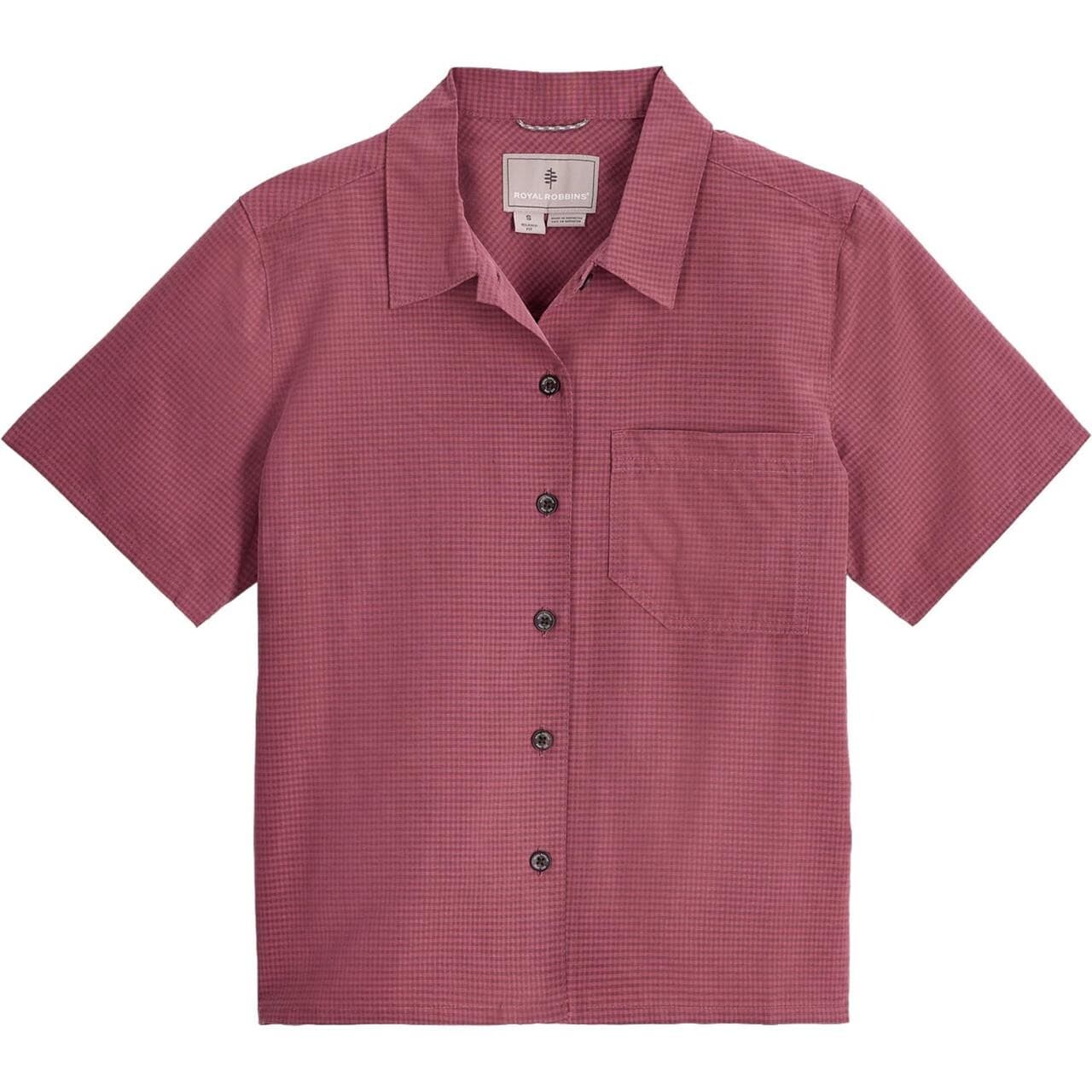 Royal Robbins Womens Desert Pucker S/S (Lyserød (WILD RHUBARB) Small)