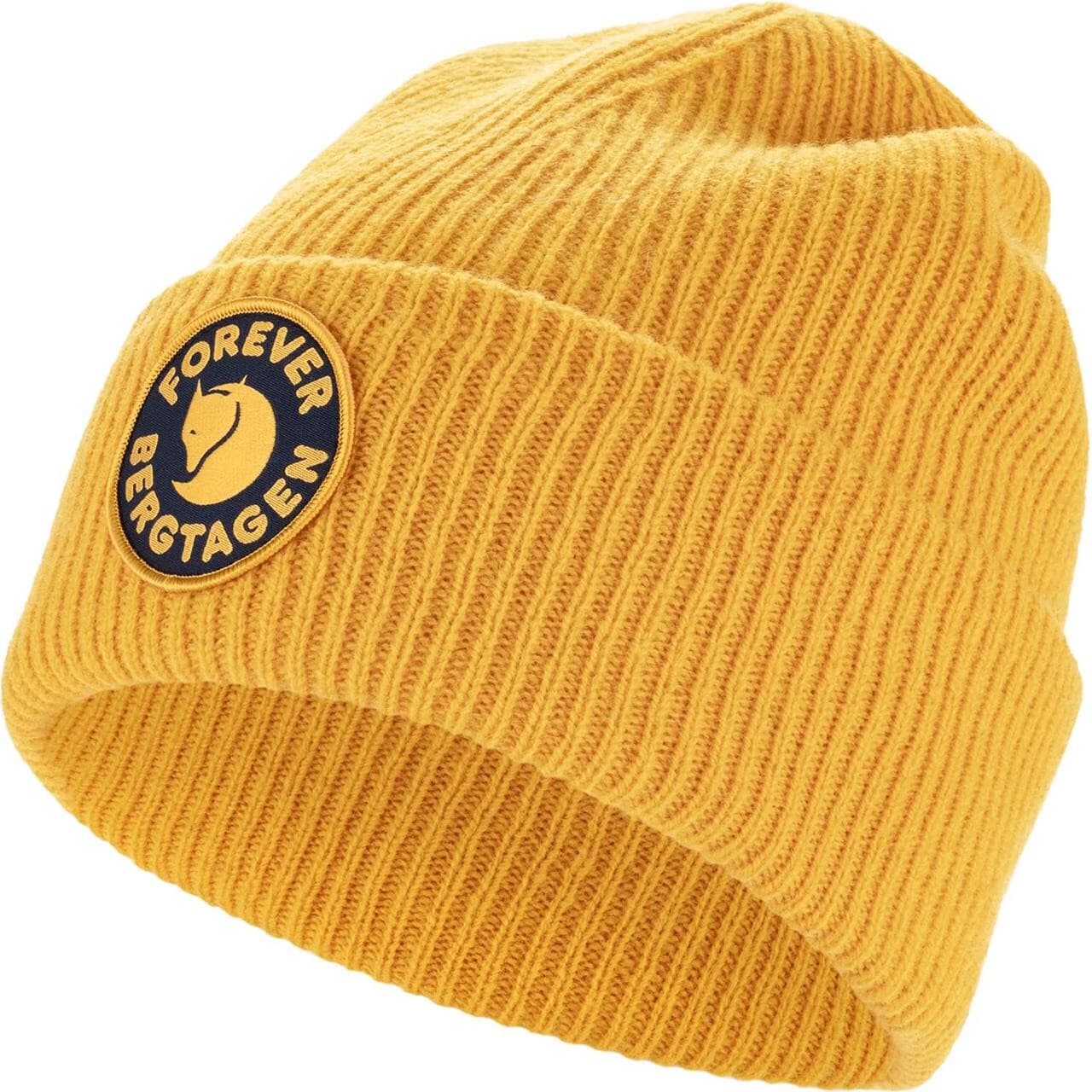 Fjällräven Bergtagen Forever Wool Beanie (Gul (MUSTARD YELLOW/161) One size)