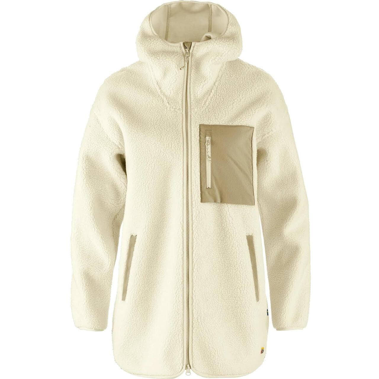 Fjällräven Womens Vardag Pile Fleece Long (Hvid (CHALK WHITE/113) X-small)