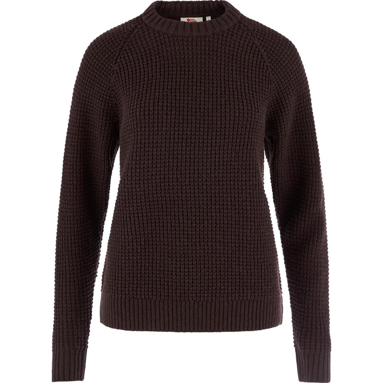 Fjällräven Womens Övik Waffle Knit (Brun (BLACK OAK/294) X-large)
