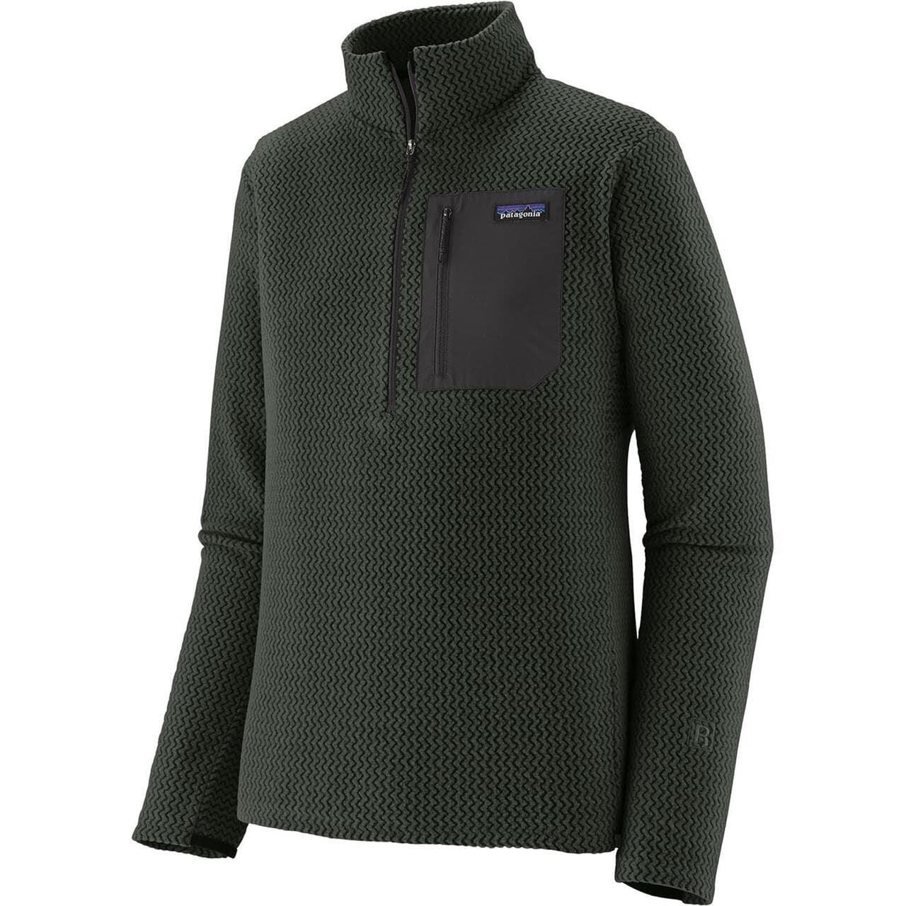 Patagonia Mens R1 Air Zip Neck (Grøn (OLD GROWTH GREEN) Small)