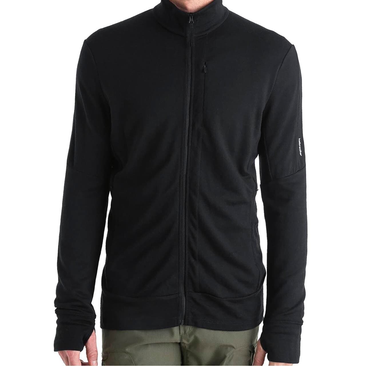 Icebreaker Mens Merino 260 Quantum L/S Zip (Sort (BLACK) Medium)