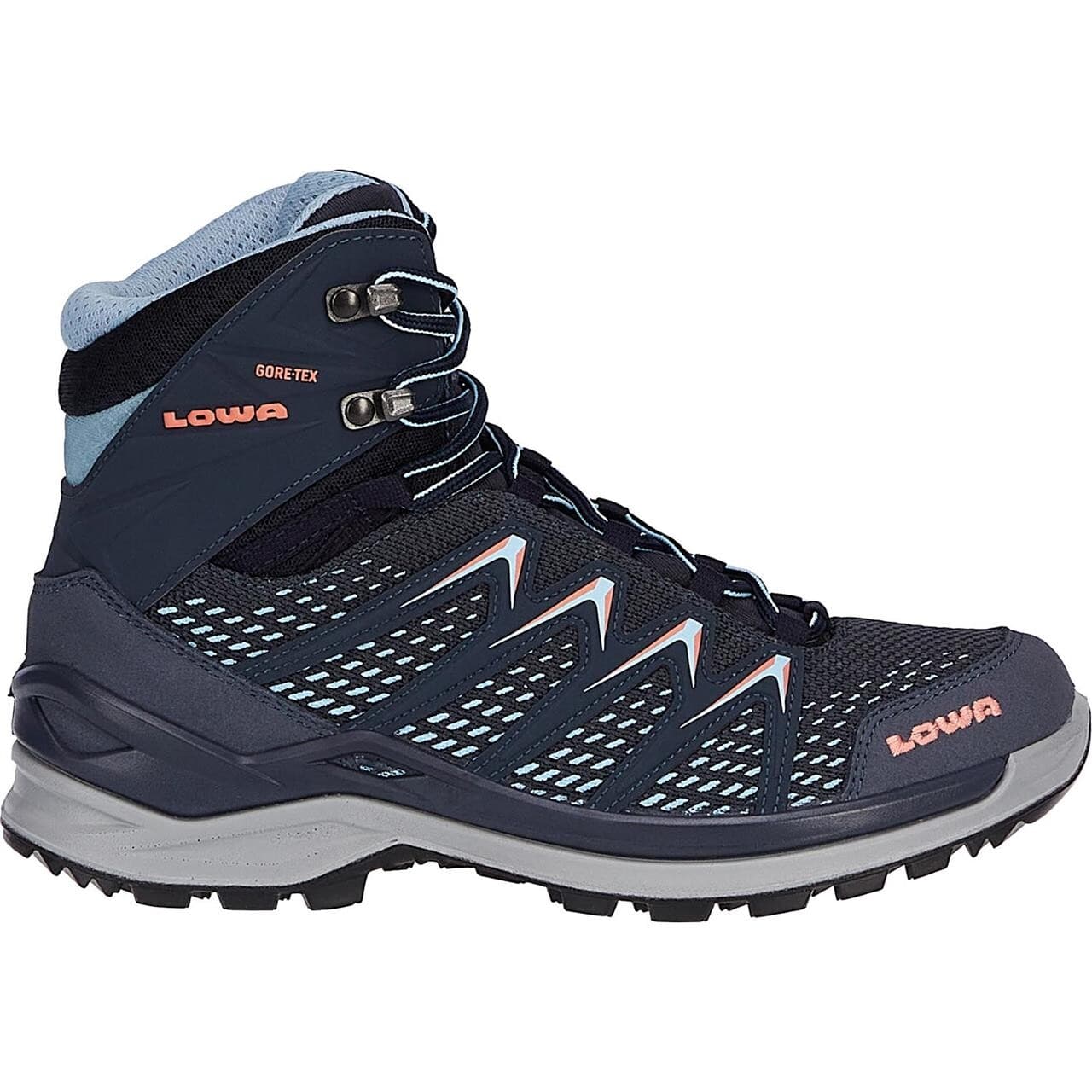 Lowa Womens Innox Pro GTX Mid (Blå (STEEL BLUE/SALMON) 38)