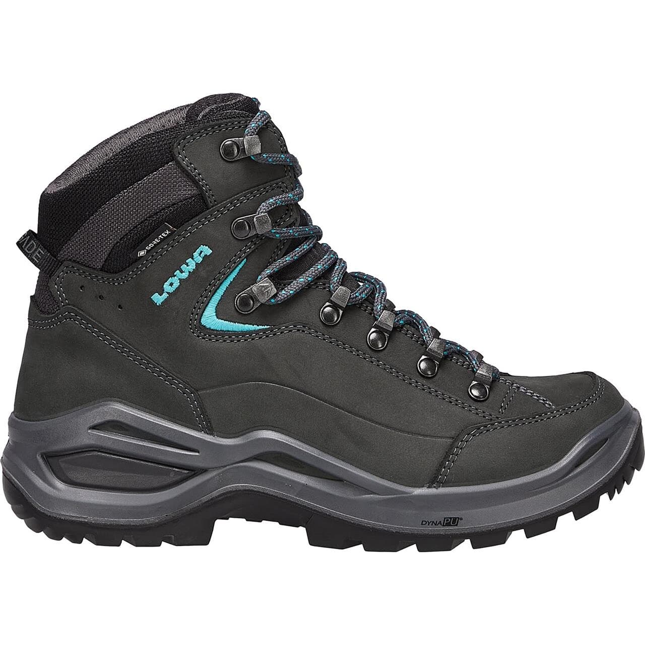Lowa Womens Renegade Evo GTX Mid (Sort (ASPHALT/TURQUOISE) 41,5)