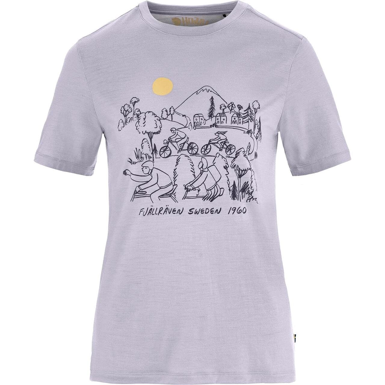 Fjällräven Womens Hoja Lugnt Wool T-shirt (Lilla (LAVENDER MIST/452) Large)