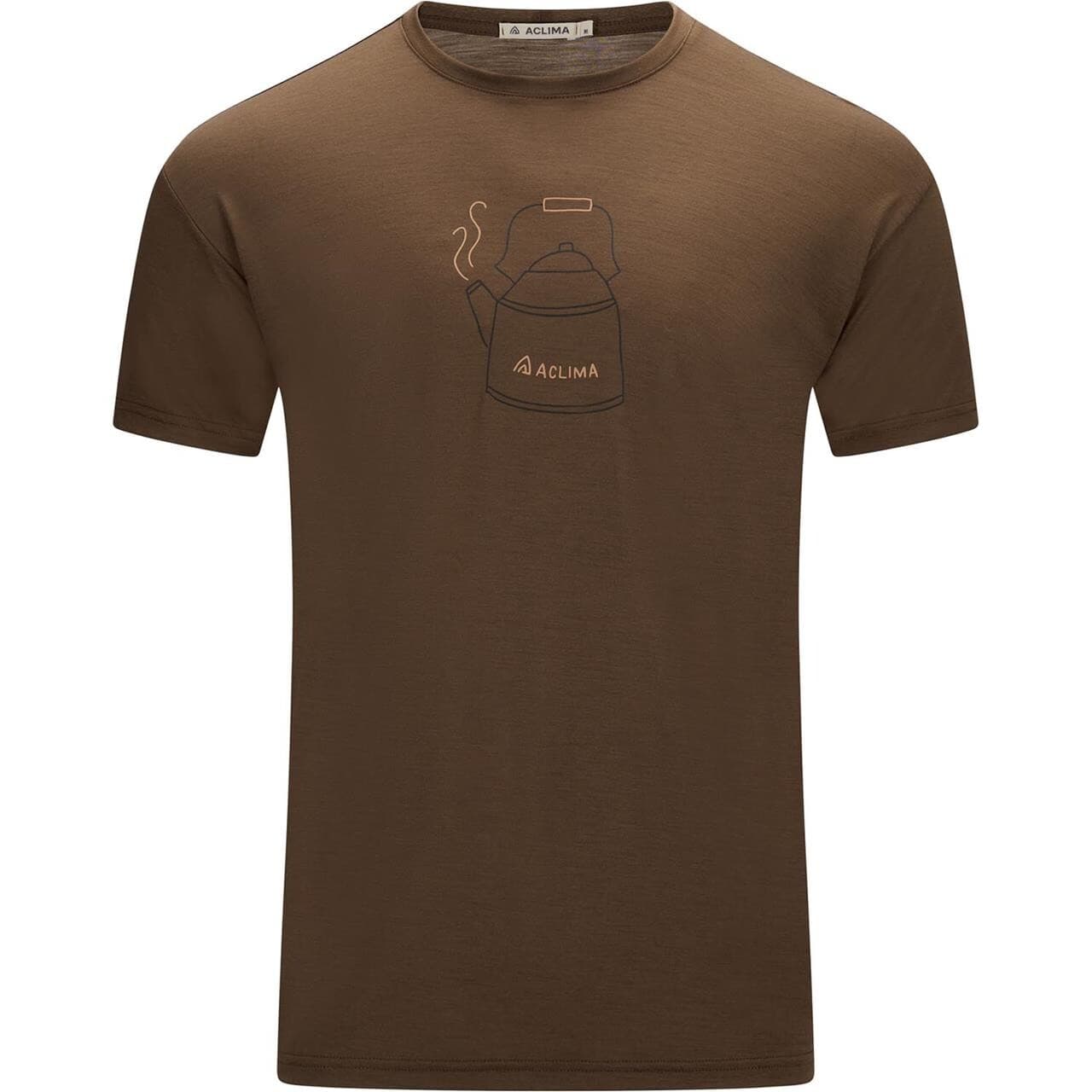 Aclima Mens LightWool 140 Tee Kettle (Brun (DARK EARTH) XX-large)